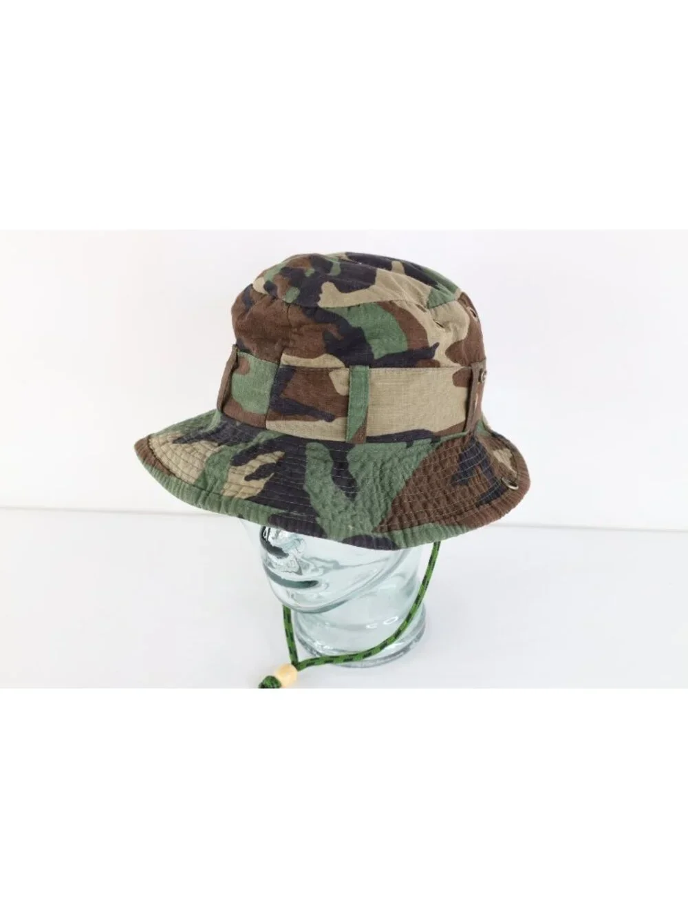 Vintage Y2K Nike Ripstop Camouflage Boonie Bucket Sun Hat Cap Mens Size S/M